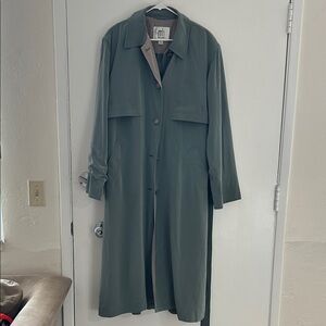 Stylish Teal Trench Coat